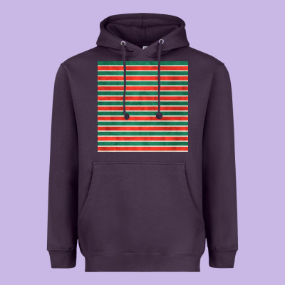 Christmas Stripes Seamless Pattern Heavyweight Hoodie Designed By Bundleandbundleshop