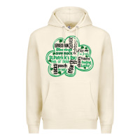 Tofu st patricks day shamrock typography Premium Hoodie - MaliasSmallBusiness