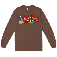 Chestnut American teacher Long Sleeve Tee - texasbilliewilder