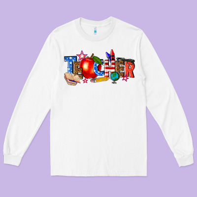 Long Sleeve Tee American teacher