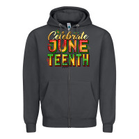 Smoke Celebrate juneteenth Zipper Hoodie - Zillion Design Studio