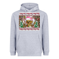 Heather Grey pink skeleton  christmas Heavyweight Hoodie - AdoDesignShop
