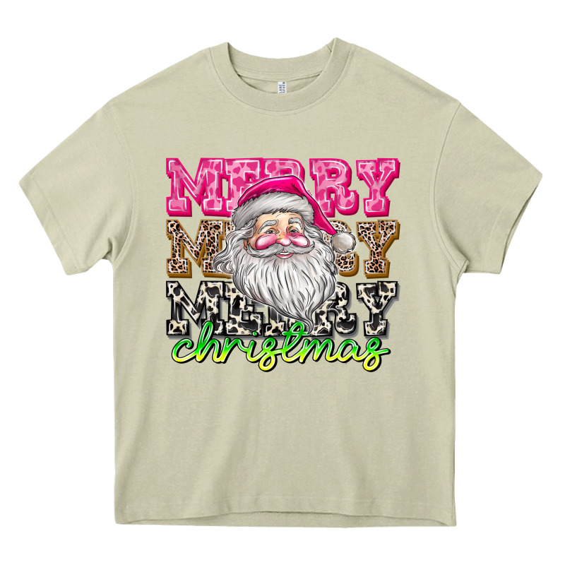 Merry Merry Merry Christmas Heavy Core Tee by CowhideDigitalArt | Teevron