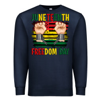 Navy juneteenth freedom day Premium Sweatshirt - Artiststas