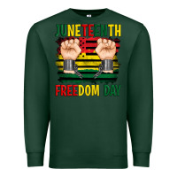 Sports Green juneteenth freedom day Premium Sweatshirt - Artiststas