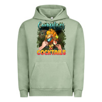 Pigment Oil Green campfirescocktails Urban Hoodie - NancyCooperArtShop