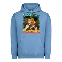 Pigment Pebble Blue campfirescocktails Urban Hoodie - NancyCooperArtShop