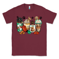 Burgundy dog coffee cups Classic Tee - Zillion Design Studio