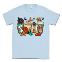 Dusty Blue dog coffee cups Classic Tee - Zillion Design Studio