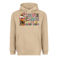Mushroom coffee chaos and candy canes Heavyweight Hoodie - AdoDesignShop