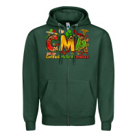Sports Green Certified medical assistant juneteenth Zipper Hoodie - Zillion Design Studio