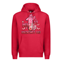 Cardinal my first valentines day Premium Hoodie - MaliasSmallBusiness