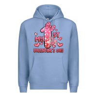 Colony Blue my first valentines day Premium Hoodie - MaliasSmallBusiness