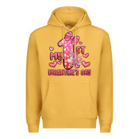 Mustard my first valentines day Premium Hoodie - MaliasSmallBusiness