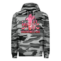 Slate Camo my first valentines day Premium Hoodie - MaliasSmallBusiness