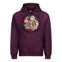 Mauve Wine i like murder shows comfy clothes and like 3 peopl Urban Hoodie - MaliasSmallBusiness