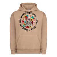 Pigment Burro i like murder shows comfy clothes and like 3 peopl Urban Hoodie - MaliasSmallBusiness