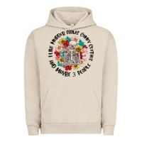 Pigment French Oak i like murder shows comfy clothes and like 3 peopl Urban Hoodie - MaliasSmallBusiness