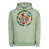 Pigment Oil Green i like murder shows comfy clothes and like 3 peopl Urban Hoodie - MaliasSmallBusiness