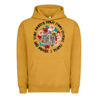 Pigment Peanut Butter i like murder shows comfy clothes and like 3 peopl Urban Hoodie - MaliasSmallBusiness