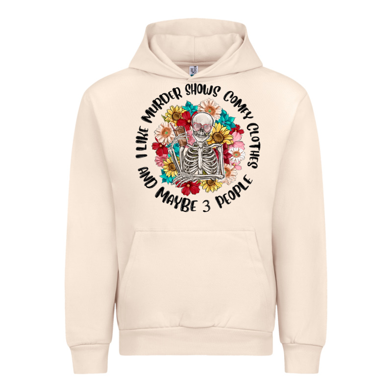 I Like Murder Shows Comfy Clothes And Like 3 Peopl Urban Hoodie by MaliasSmallBusiness | Teevron