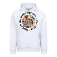 White i like murder shows comfy clothes and like 3 peopl Urban Hoodie - MaliasSmallBusiness