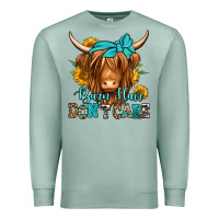 Seafoam barn hair don't care long haired cow Premium Sweatshirt - Jasminsmagicworld
