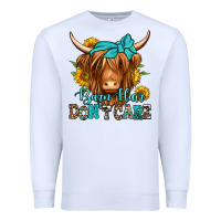 Barn Hair Don't Care Long Haired Cow Premium Sweatshirt | Teevron