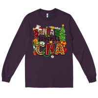 Plum santa's favorite cna Long Sleeve Tee - Zillion Design Studio