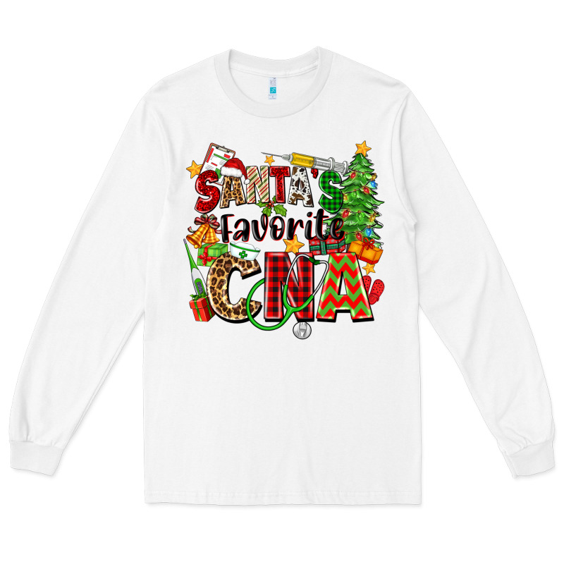 Santa's Favorite Cna Long Sleeve Tee by Zillion Design Studio | Teevron