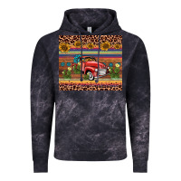 Cloud Black truck sunflower leopard Vintage Hoodie - AdoDesignShop