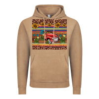 Vintage Coffee truck sunflower leopard Vintage Hoodie - AdoDesignShop