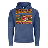Vintage Denim truck sunflower leopard Vintage Hoodie - AdoDesignShop