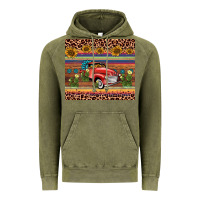 Vintage Olive truck sunflower leopard Vintage Hoodie - AdoDesignShop
