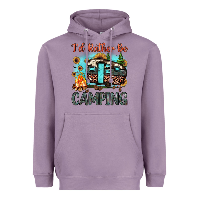 I'd Rather Be Camping Heavyweight Hoodie by JahusDesignShop | Teevron