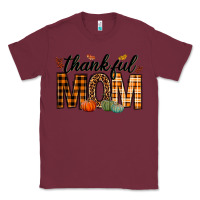 Burgundy thankful mom Classic Tee - texasbilliewilder