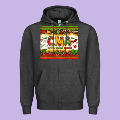 Certified Medical Assistant Juneteenth Zipper Hoodie Designed By Zillion Design Studio