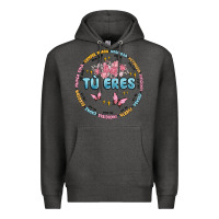 Charcoal Heather tu eres inspiration Premium Hoodie - MaliasSmallBusiness