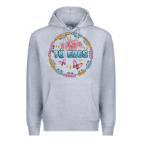 Heather Grey tu eres inspiration Premium Hoodie - MaliasSmallBusiness