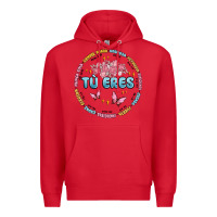 Red tu eres inspiration Premium Hoodie - MaliasSmallBusiness