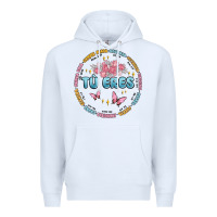 White tu eres inspiration Premium Hoodie - MaliasSmallBusiness