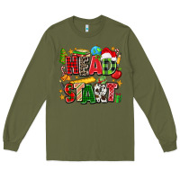 Army Green head start christmas Long Sleeve Tee - Zillion Design Studio