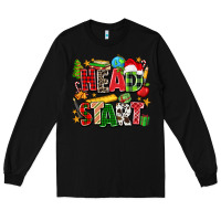 Black head start christmas Long Sleeve Tee - Zillion Design Studio