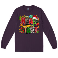 Plum head start christmas Long Sleeve Tee - Zillion Design Studio
