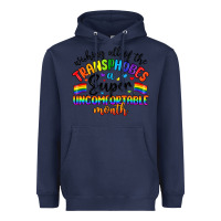 Navy wishing all of the transphobes uncomfortable month Heavyweight Hoodie - Artiststas