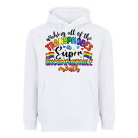 White wishing all of the transphobes uncomfortable month Heavyweight Hoodie - Artiststas