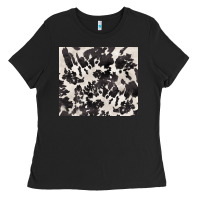 Black black and white cowhide tumbler Ladies Tee - BarkalooDesign