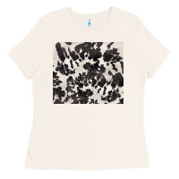 Bone black and white cowhide tumbler Ladies Tee - BarkalooDesign