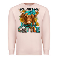 Pale Pink you ain't my brand of cattle longhaired cow Premium Sweatshirt - Jasminsmagicworld