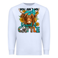 White you ain't my brand of cattle longhaired cow Premium Sweatshirt - Jasminsmagicworld